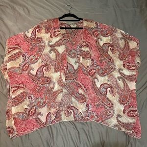 Paisley print kimono